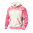 thumbnail image 2 of gbyLJF Men's Fuzzy Hooded Sweatshirt Long Sleeve Plaid Pocket Hoodie Fleece Pullover Sweater Christmas Sweatshirt for Men, 2 of 3