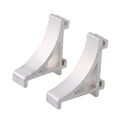 thumbnail image 2 of 10 Pieces 2.3cm Aluminum Alloy Silver Refrigerator Shelf Support Hooks, 2 of 3