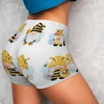 thumbnail image 3 of Picia Gnomes Honey Bee Printed Workout Shorts for Women Seamless Scrunch Butt Lifting High Waisted Yoga Gym Booty Running Moisture-wicking Short Pants-Large, 3 of 9