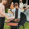 thumbnail image 2 of Royal Gourmet CC1830V 30" Barrel Charcoal Grill with Wood-Painted Side Table and Front Table, 2 of 13
