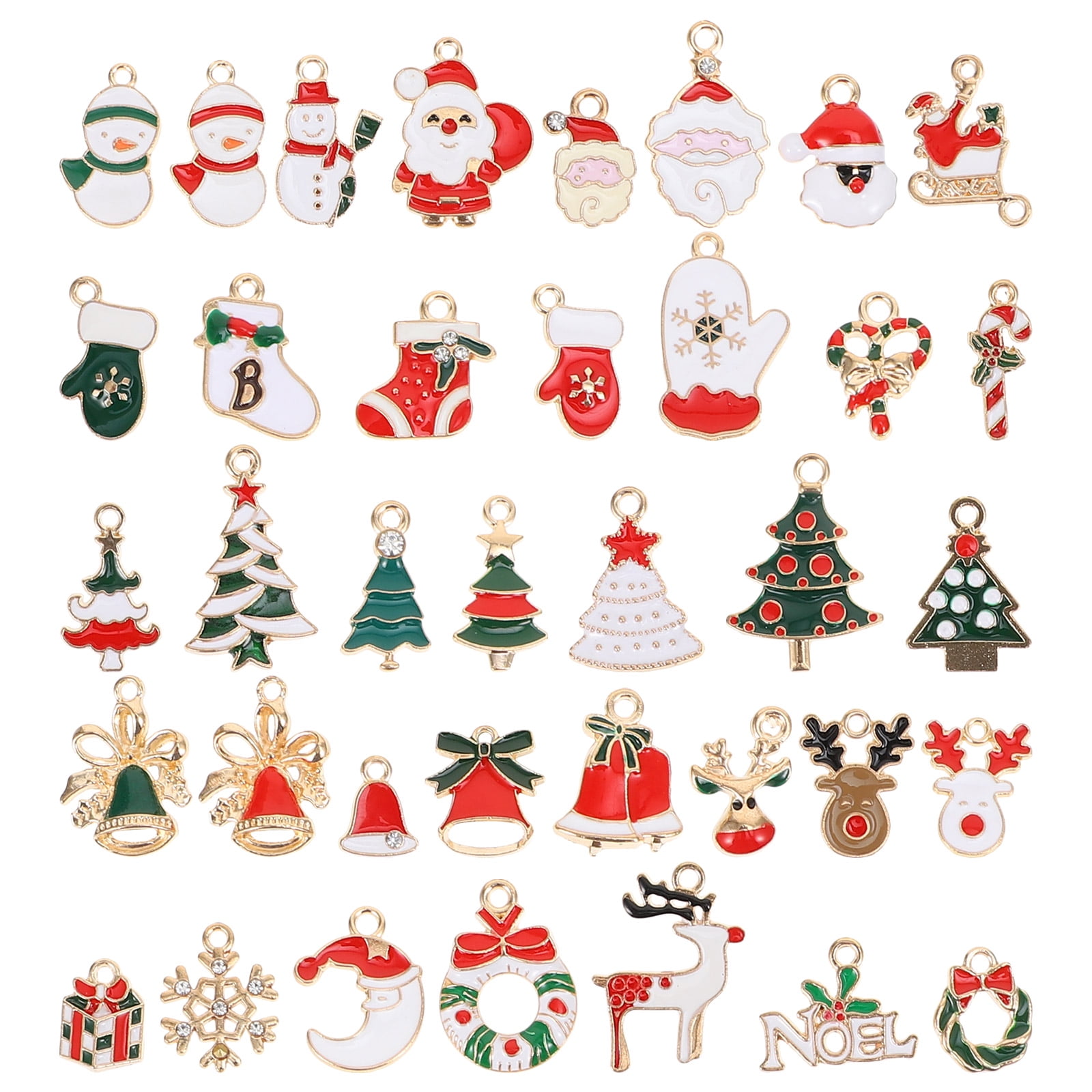 OUNONA Christmas Jewelry Charms Pendants Charm Xmasdiy Earring Pendant ...