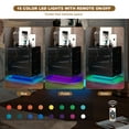 thumbnail image 2 of Hironpal LED Nightstand, Modern Bedside Table with 3 Drawers and RGB LED Light ,High Gloss End Table, 2 of 9