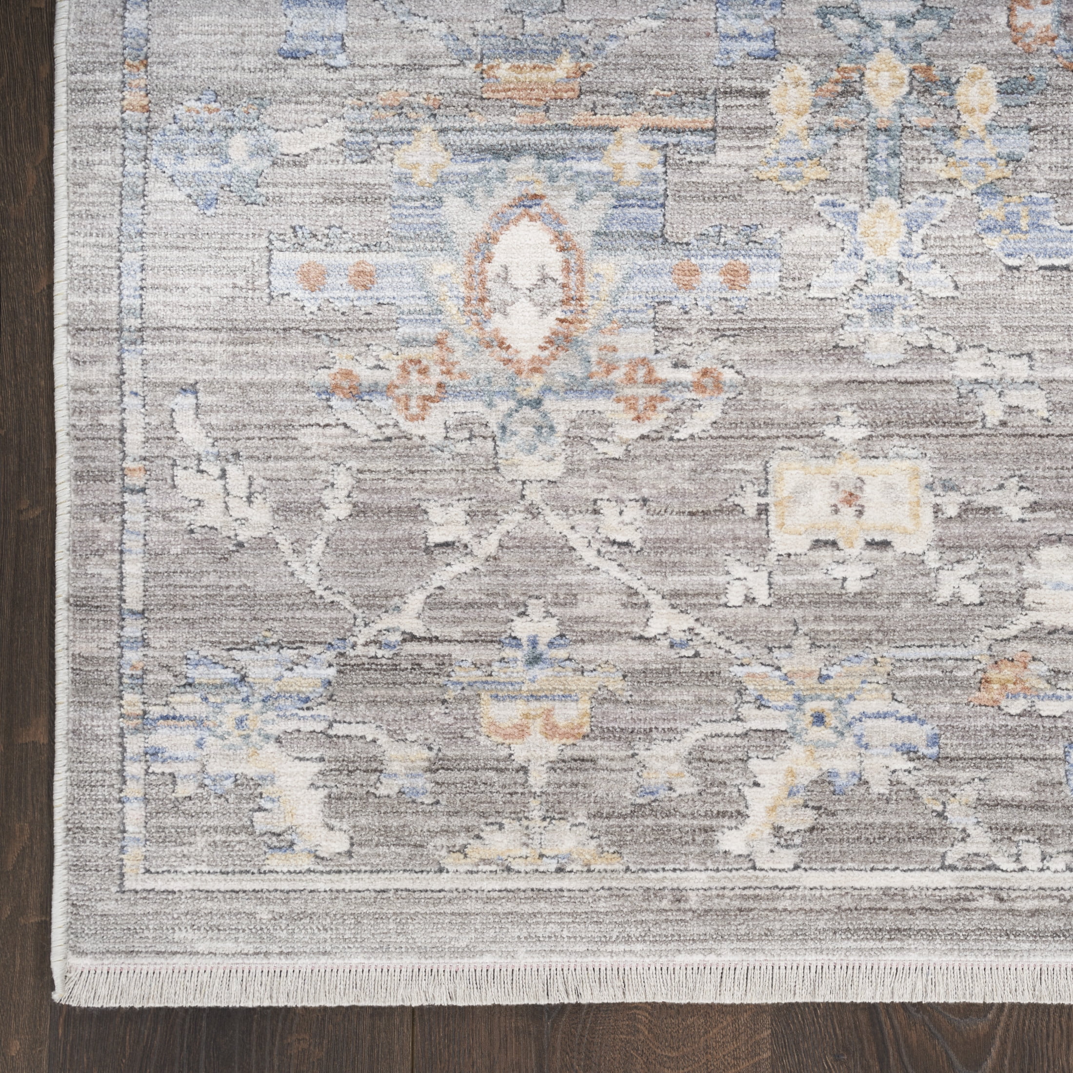 Nourison Elegant Heirlooms 7'10" x 10' Grey Vintage Indoor Rug