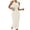 Khaki, variant on HBBIKVI Ribbed Bodycon Midi Dress for Women Summer Sleeveless Halter Dress with Stretchy Knit Fabric and Flattering Fit for Daily Comfort