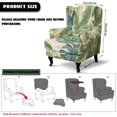 thumbnail image 7 of Aplkyhs Vintage Tropical Green Leaf Wingback Chair Slipcover 2-Piece Stretch Wing Chair Cover Washable Soft Fit Slipcover for Wingback Armchairs Non-Slip Furniture Protector for Living Room, 7 of 7