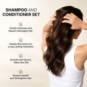 Karseell Sulfate Free Shampoo and Conditioner Set, Hydrating & Moisturizing Formula for Dry Damaged Hair, Shampoo for Women, All Hair Types, 16.9 fl oz each