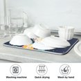 thumbnail image 7 of Yayeee Dish Drying Mat for Kitchen Counter Ultra Absorbent Easy Clean Pad 18x16", Rocket Pattern, 7 of 7