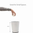thumbnail image 3 of KLYNE - Iron Bathroom Trash Can Compact Wastebasket Indoor Use Office Dorm Room, 3 of 3