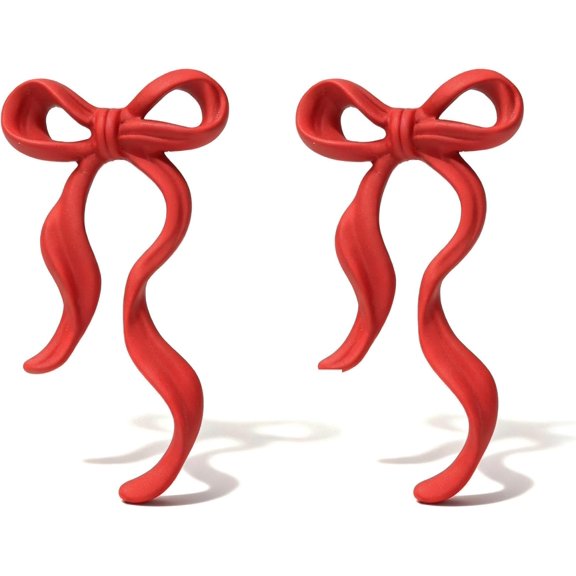 Christmas Earrings for Women Rhinestone Pearl Bow Earrings Holiday Jewelry Gifts Christmas Outfits for Women Decorations Gifts Stocking Stuffers[m488]