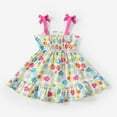 thumbnail image 7 of Peppa Pig Toddlers Girls Dresses Flower Graphic Floral Spaghetti Strap Sleeveless Dress Size 4-5T, 7 of 7