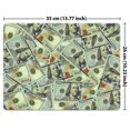 thumbnail image 2 of WIRESTER 13.77x10.23 in Rectangle Mouse Pad with Non-Slip Rubber Base for Computers, Laptop, Office & Home - Benjamin Franklin Dollar Pattern, 2 of 5