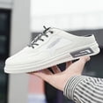thumbnail image 2 of Mens Breathable Mesh Casual Sport Sandals - Abrasion Resistant, Lightweight, Slip-On Design, Round Toe, EVA Insole, PVC Sole, Ideal for Spring, Summer, Fall, Daily, Outdoor Wear, 2 of 4