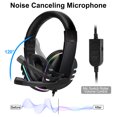 thumbnail image 3 of EEEkit Gaming Headset Fit for PC, PS4/PS5, Xbox One, Nintendo Switch, 3.5mm Wired Over-Ear Headphones with Stereo Noise Canceling Microphone, for Laptop, Desktop, Smartphone, Tablet, 3 of 7