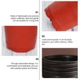 thumbnail image 2 of Shisuyan Pots de Fleurs en Vrac Plastique Simple Rond Marron 20 Pcs 4.7X4.3In, 2 of 7