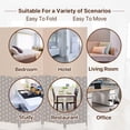 thumbnail image 5 of Dkelincs 4 Panel Room Dividers and Folding Privacy Screen Wooden Partition Wall Divider Portable Freestanding Privacy Wall, CM, 5 of 7