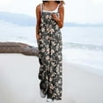 thumbnail image 2 of UPPADA Boho Jumpsuits for Women Casual Sleeveless Spaghetti Strap Rompers Floral Print Wide Leg Jumpsuits Overalls Dressy Trendy One Piece Outfits Multicolor,XL, 2 of 5