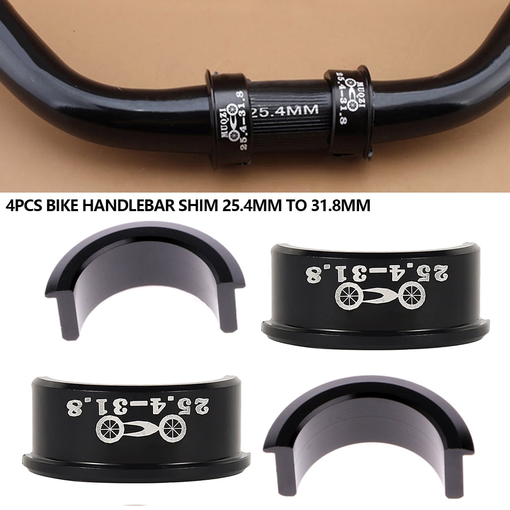 Bicycle Handlebar shim converts 25.4mm bars to fit 31.8mm Oversize Stem Clamp 