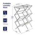 thumbnail image 2 of [ Tendedero plegable BLACK+DECKER de 3 niveles, expandible, plateado ], 2 of 7