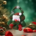 thumbnail image 6 of Anhility 3D Snowman Plush Christmas Tree Ornaments Xmas Decorative Hanging Ornaments Santa Reindeer Snowman Bear for Holiday Party Decor Kids Gifts Indoor Outdoor, 6.29×5.11in, 6 of 6