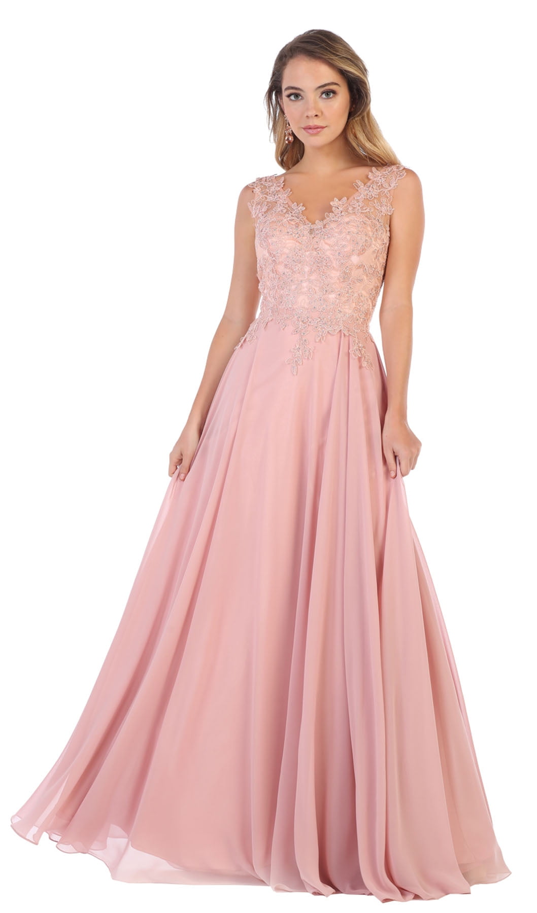 PROM FLOWY FORMAL EVENING GOWN