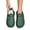 Green, variant on Abomasnow Womens PU Perforated Adjustable Metal Buckle Sole Slip‑On Clog Loafer Shoes Casual Lightweight Summer Beach Vacation Shoes