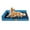 Navy Blue, variant on Exclusivo Mezcla Orthopedic Pet Bed for Large Dogs 42"X28", L Shaped Waterproof Dog Beds with Removable Washable Cover, Gray