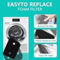 thumbnail image 5 of 5 Pack Dryer Plinth Filter Replacement, Plinth Filter Replacement For Miele -9164761 Heat Pump Tumble Dryer, 5 of 5