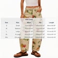thumbnail image 4 of VBVC Women's Floral Paisley Print Barrel Jeans , High Waisted Denim Pants For Women,Ladies' Baggy Washed Trousers with Pockets,Beige,S-2XL, 4 of 10