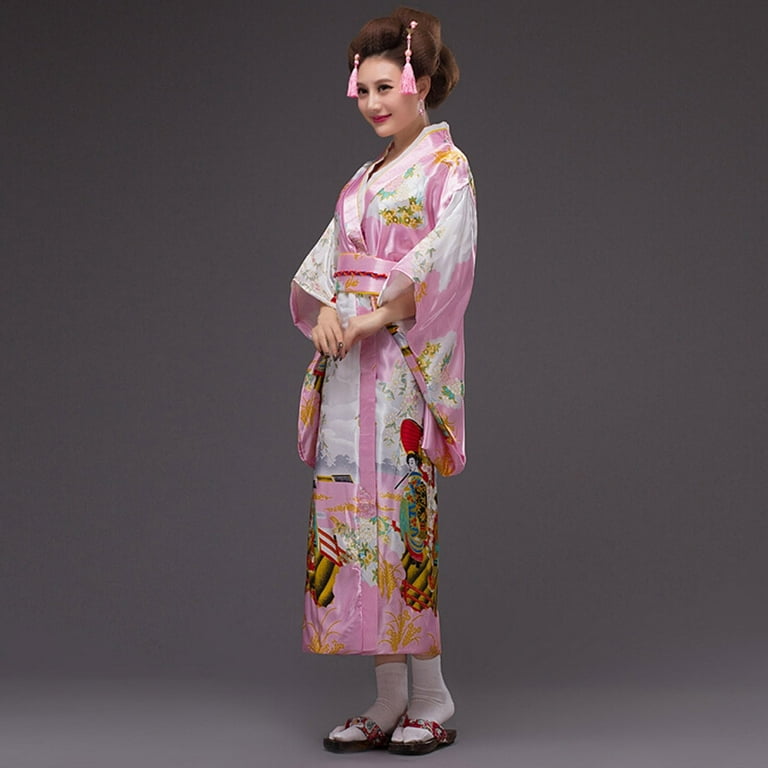 Vivianyo HD Summer Dresses for Women 2024 V-Neck Print Kimono Robe  Traditional Japanese Dress Photography Cosplay Costume Mini DressUniversal  Uniform Code - Walmart.com