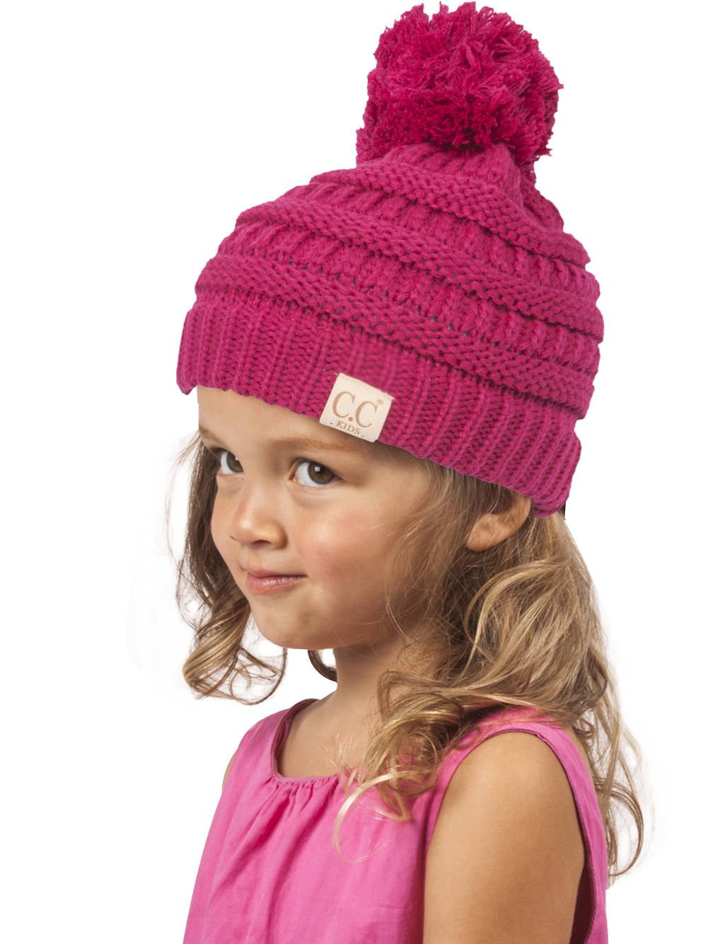 Cable Knit Beanie With Pom - Ultra Soft & Warm Winter Hat For Men And Women, One Size Fits Most