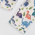 thumbnail image 5 of Boys 2‑Piece Collared Button‑Up Pajama Set with Cartoon Print,Soft Fabric Sleepwear for Boys 18-24 Months, 5 of 7