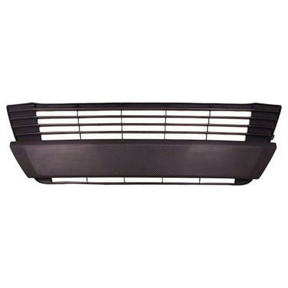 Front Bumper Grille - Textured Black without Chrome Molding - Compatible with 2014 - 2016 Toyota Corolla 2015