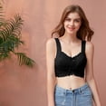 thumbnail image 5 of Lilgiuy Woman No Breast-Wiping And Chest-Wrapping Sports Bras Lace Underwear，Black，L Winter Fashion 2022, 5 of 5