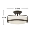 thumbnail image 2 of Hinkley Lighting 3643-Led Harper 18" Wide Led Semi-Flush Bowl Ceiling Fixture - Brass, 2 of 7