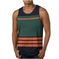 thumbnail image 2 of AnuYalue Vintage Striped Tank Tops for Men Summer Casual Sleeveless Workout T-Shirt Crewneck Athletic Tanks Color Block Tees, 2 of 5