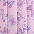 thumbnail image 5 of Magical Butterfly Pink Purple 2-Piece Ultra Soft Microfiber Comforter Set - Twin, 5 of 6