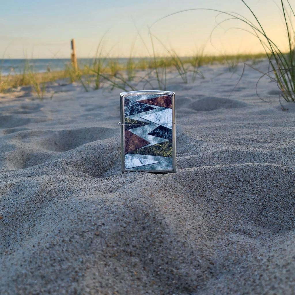 Zippo Lighter - Personalized Customize Message Engrave on Backside for Pattern Design #49669