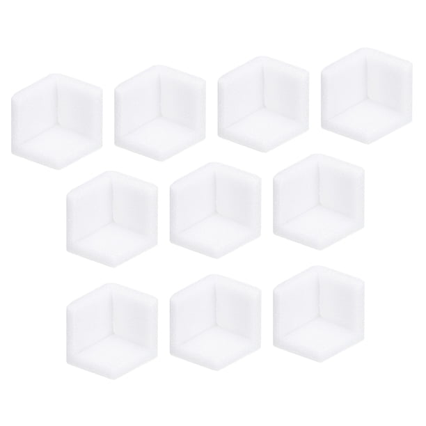 Paquete de 50 protectores de esquina de espuma de 3.1x3.1x3.1 pulgadas de bordes de polietileno