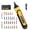 Yellow, variant on Electric Screwdriver Rechargeable, 4V Cordless Screwdriver,With 3 Gear Torque Adjustment and 26 Bits, Extension Rod, USB Charging Cable in Carrying Case, Suitable for Furniture or Appliance Repair