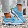 thumbnail image 5 of Domzle 2026 Orthopedic Shoes for Women Arch Support Non Slip Slip on Running Shoes Breathable Knitted Mesh Stretch Hiking Shoes Soft Shoes Blue, 5 of 7