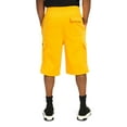 thumbnail image 5 of G-Style USA Men's Solid Fleece Heavyweight Cargo Shorts FS76 - Neon Yellow - 2X-Large, 5 of 5