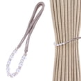 thumbnail image 2 of Pearl Curtain Tie Rope | Oimcto Acrylic Bead Curtain Tie with Pull Down Hooks, Elegant Bead Decorations for Curtain Coverings & Fixed Curtain Holders, Adjustable Length - 1 Pc - Champagne, 2 of 7