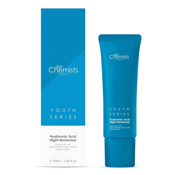 skinChemists Youth Series 1% Hyaluronic Acid Night Moisturizer Cream, 50ml