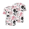 thumbnail image 6 of Rocae Lilies Flowers for Breathable Men's Baseball T-Shirt Fashionable Casual Baseball Jersey, Moisture-wicking Sportswear 3X-Large, 6 of 9