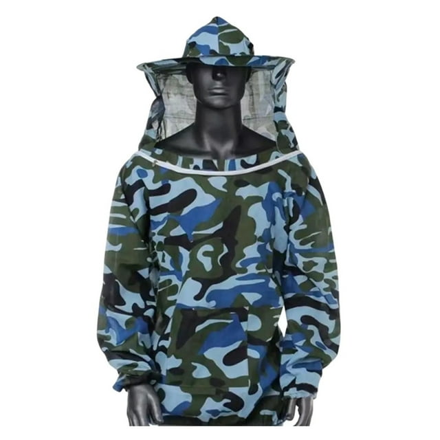 Protective Beekeeping Jacket Veil Smock Beekeeping Hat Sleeve Beekeeper Anti-bee Suit Anti-bee Bite Farming Clothing Coverall ,Comprehensive Protection