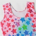 thumbnail image 4 of Ytdscs Toddlers Kids Gymnastics Leotards for Girls Star Pattern Biketard Sleeveless Dance Outfit with Hair Scrunchie 3-12 Years, 4 of 9