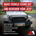 thumbnail image 4 of AMERICAN MODIFIED Shark Grille for 2007 to 2018 Jeep Models, White & Black, 4 of 13