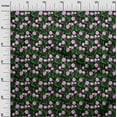 thumbnail image 2 of oneOone Cotton Jersey Black Fabric Leaves & Flower Floral Quilting Supplies Print Sewing Fabric By The Yard 58 Inch Wide, 2 of 4