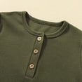 thumbnail image 4 of UACY Boys Henley Short Sleeve Shirts Kids Cotton Casual T-Shirt Button Front Solid Tops Tees Summer Clothes (Mint Green, 7-8 Years), 4 of 9