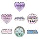 thumbnail image 1 of Set de broches esmaltados de aleación con cita romántica para mujer, 1 of 3